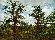 Landscape with Oak Trees and a Hunter